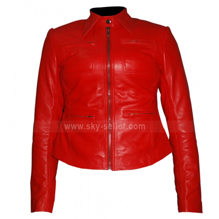 Emma Swan Once Upon a Time Jennifer Morrison Red Leather Jacket 